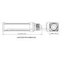 100-240v a mené g24 et ce a mené la lumière g24d g24 à e27 10w a mené l&#39;ampoule g24